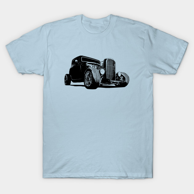 Front/Back - 1932 Ford Model A Coupe - stylized monochrome by mal_photography